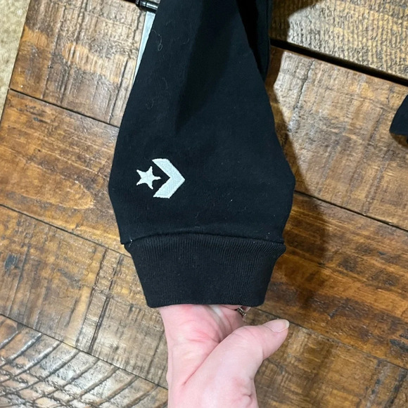 Converse Women's Black Long Sleeve Top - Picture 3 of 4